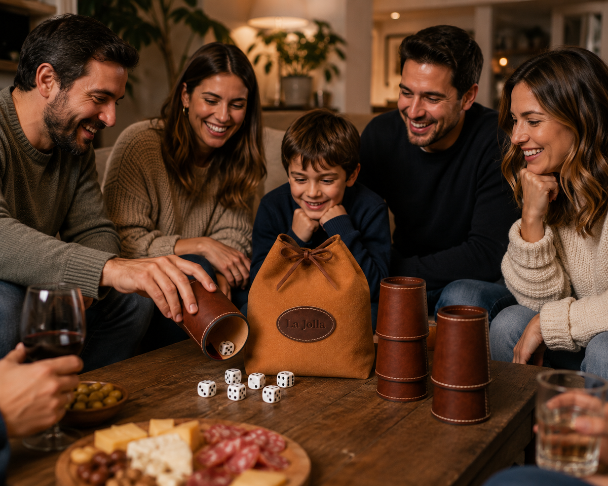 Juego de Cachos de Cuero